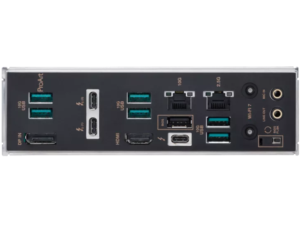 MB S1851 Asus PROART Z890-CREATOR WIFI ATX Factor de forma a placii de baza ATX Socket LGA1851 Chipset Intel Z890 Tip Memorie DDR5 SDRAM Capacitate max. Totala RAM 256GB Sloturi memorie 4x DIMM - миниатюра 6