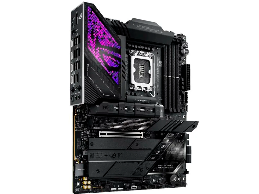 MB S1851 Asus ROG STRIX Z890-E GAMING WIFI ATX Factor de forma a placii de baza ATX Socket LGA1851 Chipset Intel Z890 Tip Memorie DDR5 SDRAM Capacitate max. Totala RAM 192GB Sloturi memorie 4x DIMM - миниатюра 3