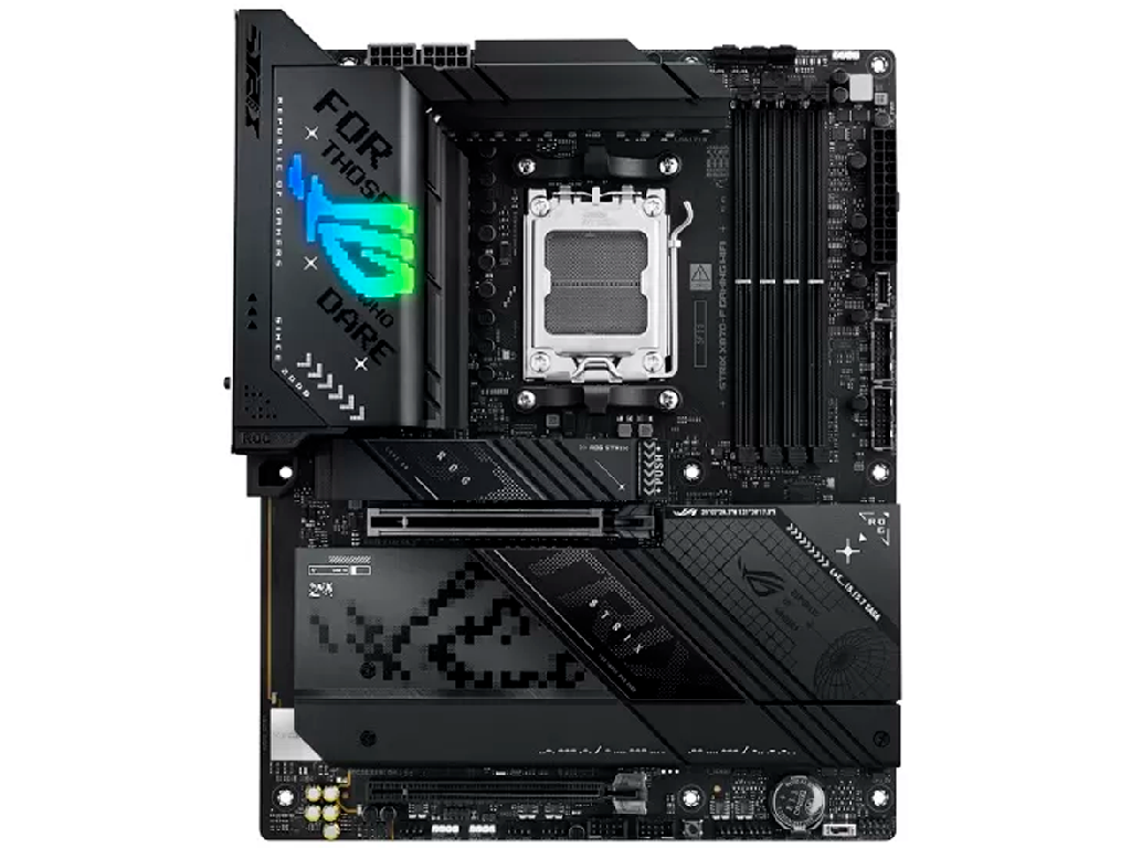 ASUS ROG STRIX X870-F GAMING WIFI, Socket AM5, AMD X870, 20Phases, Dual 4xDDR5-8000+, APU AMD graphics, HDMI, DP, 2xPCIe 5.0 X16, 2xSATA3, RAID, 4xM.2 PCIe 5.0, 1xPCIe x4, ALC 4080 HDA, 2.5GbE LAN, WiFi7/BT, 2xUSB4(Type-C), 1xUSB-C2x2, 6xUSB3.2 Gen2(5A+1C), 4xUSB3.2, Aura Sync RGB 2.0, ATX - миниатюра 2