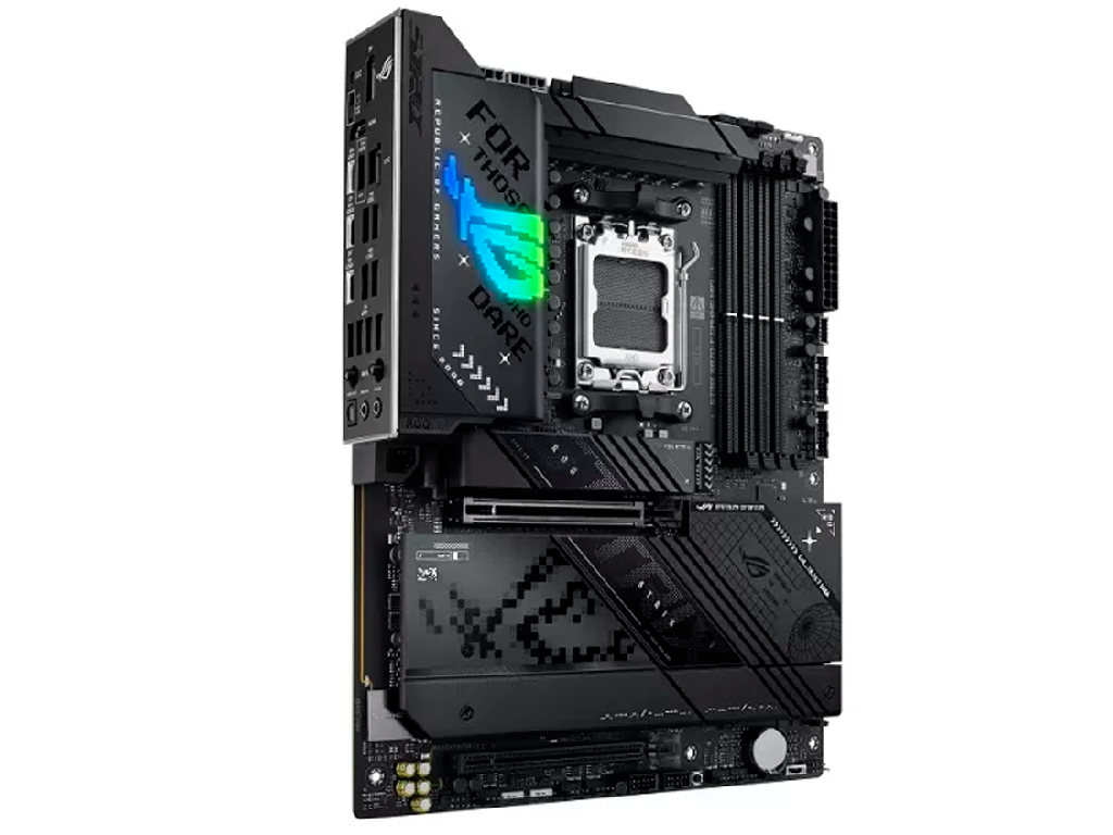 ASUS ROG STRIX X870-F GAMING WIFI, Socket AM5, AMD X870, 20Phases, Dual 4xDDR5-8000+, APU AMD graphics, HDMI, DP, 2xPCIe 5.0 X16, 2xSATA3, RAID, 4xM.2 PCIe 5.0, 1xPCIe x4, ALC 4080 HDA, 2.5GbE LAN, WiFi7/BT, 2xUSB4(Type-C), 1xUSB-C2x2, 6xUSB3.2 Gen2(5A+1C), 4xUSB3.2, Aura Sync RGB 2.0, ATX - миниатюра 3