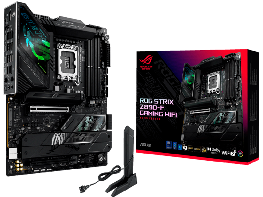 MB S1851 Asus ROG STRIX Z890-F GAMING WIFI ATX Factor de forma a placii de baza ATX Socket LGA1851 Chipset Intel Z890 Tip Memorie DDR5 SDRAM Capacitate max. Totala RAM 192GB Sloturi memorie 4x DIMM