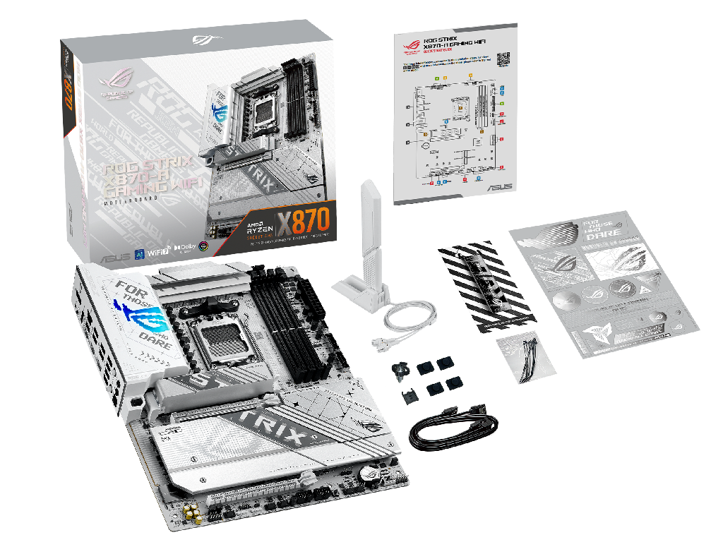MB AM5 Asus ROG STRIX X870-A GAMING WIFI ATX Factor de forma a placii de baza ATX Socket AM5 Chipset AMD X870 Tip Memorie DDR5 SDRAM Capacitate max. Totala RAM 192GB Sloturi memorie 4x DIMM - миниатюра 2