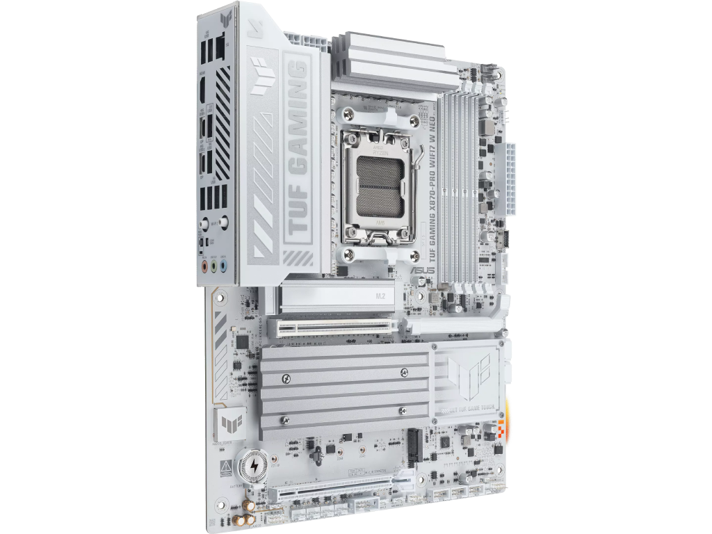 ASUS TUF GAMING X870-PRO WIFI7 W NEO AMD X870, AM5, Dual DDR5 8600+ MHz, PCI-E 5.0 x16, HDMI/2xUSB4 USB Type-C Display Output, SATA PCIe RAID, 2xM.2 PCIe 5.0 x4 Socket, 2xM.2 PCIe 4.0 x4, SB 8-Ch., WiFi7 (placa de baza/материнская плата) - миниатюра 2