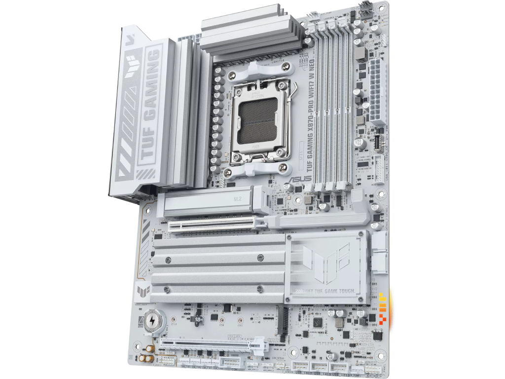 ASUS TUF GAMING X870-PRO WIFI7 W NEO AMD X870, AM5, Dual DDR5 8600+ MHz, PCI-E 5.0 x16, HDMI/2xUSB4 USB Type-C Display Output, SATA PCIe RAID, 2xM.2 PCIe 5.0 x4 Socket, 2xM.2 PCIe 4.0 x4, SB 8-Ch., WiFi7 (placa de baza/материнская плата) - миниатюра 3