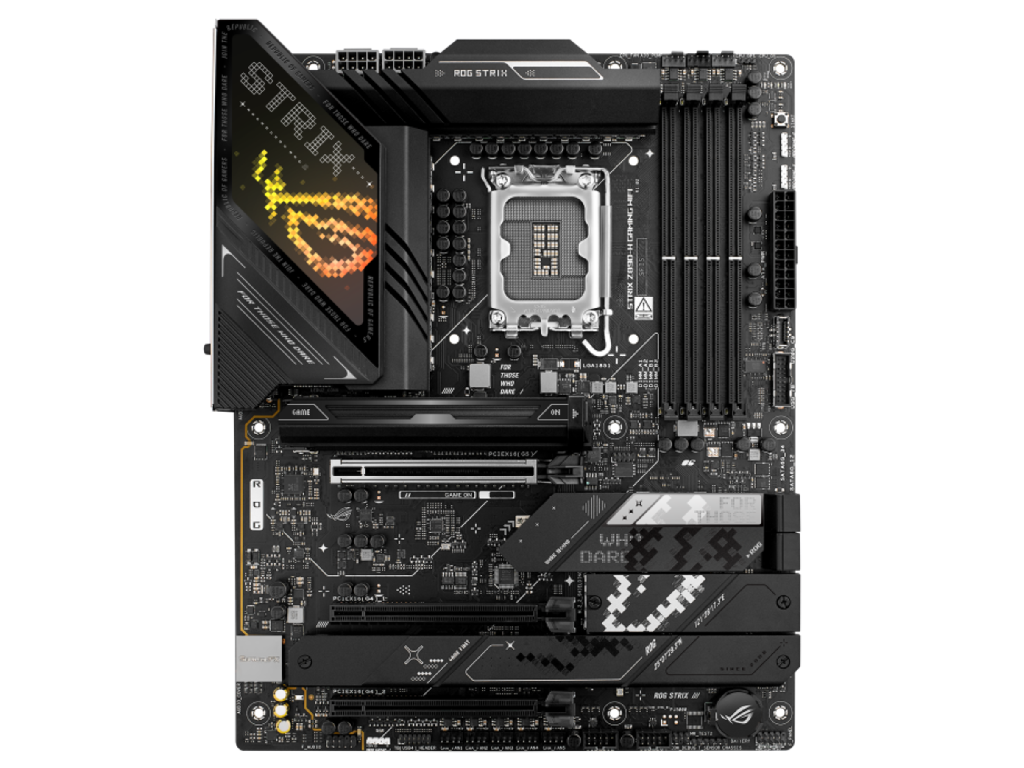 ASUS ROG STRIX Z890-H GAMING WIFI Intel Z890, LGA1851, Dual DDR5 9066+ MHz, PCIe 5.0 x16, 2xPCIe 4.0 x16, DP/HDMI, PCIe RAID, SATA RAID, M.2 PCIe 5.0 x4, 3xM.2 slots PCIe 4.0 x4, SB 8-Ch., Wi-Fi 7 802.11be BT5.4, 2.5Gb Ethernet, Aura - миниатюра 2