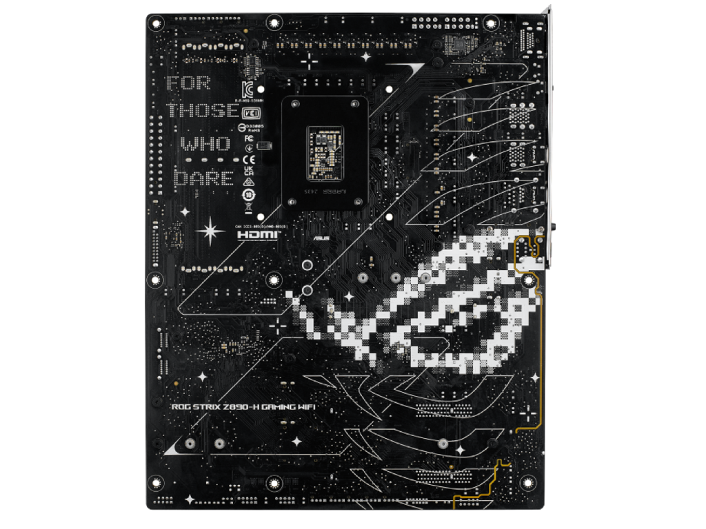 ASUS ROG STRIX Z890-H GAMING WIFI Intel Z890, LGA1851, Dual DDR5 9066+ MHz, PCIe 5.0 x16, 2xPCIe 4.0 x16, DP/HDMI, PCIe RAID, SATA RAID, M.2 PCIe 5.0 x4, 3xM.2 slots PCIe 4.0 x4, SB 8-Ch., Wi-Fi 7 802.11be BT5.4, 2.5Gb Ethernet, Aura - миниатюра 5