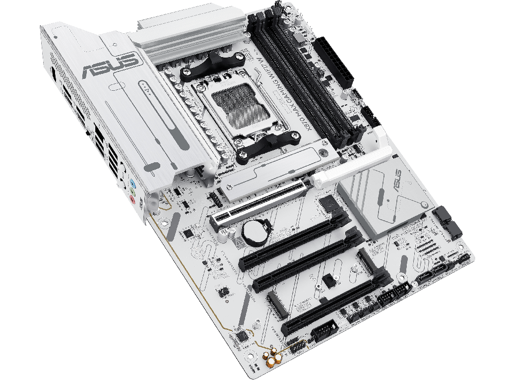 MB AM5 Asus X870 MAX GAMING WIFI7 W ATX Factor de forma a placii de baza ATX Socket AM5 Chipset AMD X870 Tip Memorie DDR5 SDRAM Capacitate max. Totala RAM 256GB Sloturi memorie 4x DIMM - миниатюра 6