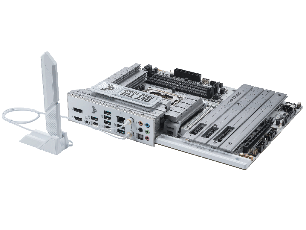 ASUS TUF GAMING Z890-PRO WIFI Intel Z890, LGA1851, Dual DDR5 9066+ MHz, PCIe 5.0 x16, PCIe 4.0 x16, DP/HDMI/2xThunderbolt4 video/USB Type-C video, PCIe RAID,SATA RAID,M.2 PCIe 5.0 x4, 3xM.2 slots PCIe 4.0 x4, SB 8-Ch., Wi-Fi 7 802.11be BT5.4, 2.5Gb Ether - миниатюра 6