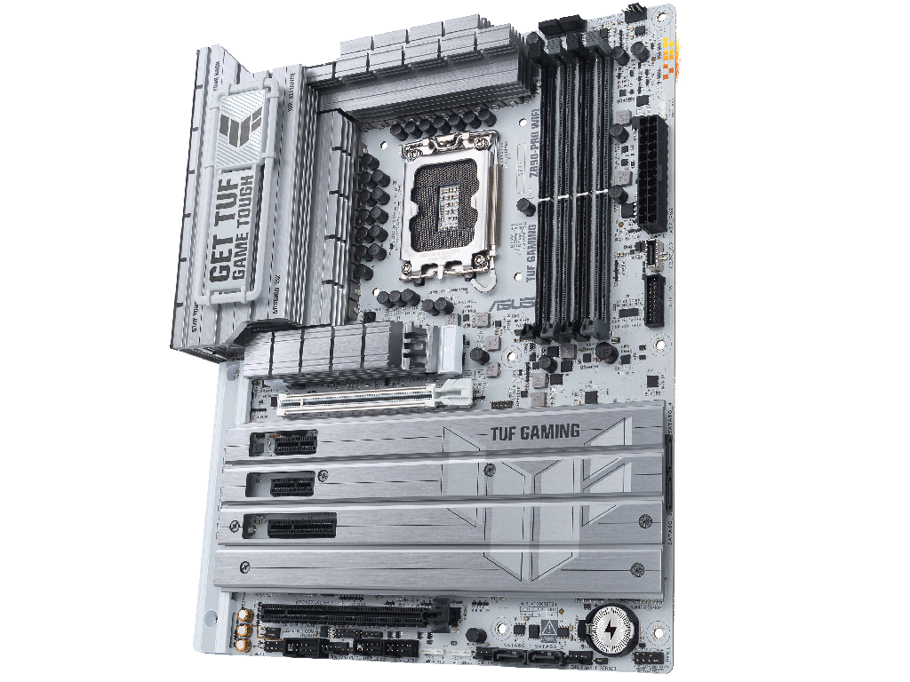 ASUS TUF GAMING Z890-PRO WIFI Intel Z890, LGA1851, Dual DDR5 9066+ MHz, PCIe 5.0 x16, PCIe 4.0 x16, DP/HDMI/2xThunderbolt4 video/USB Type-C video, PCIe RAID,SATA RAID,M.2 PCIe 5.0 x4, 3xM.2 slots PCIe 4.0 x4, SB 8-Ch., Wi-Fi 7 802.11be BT5.4, 2.5Gb Ether - миниатюра 3