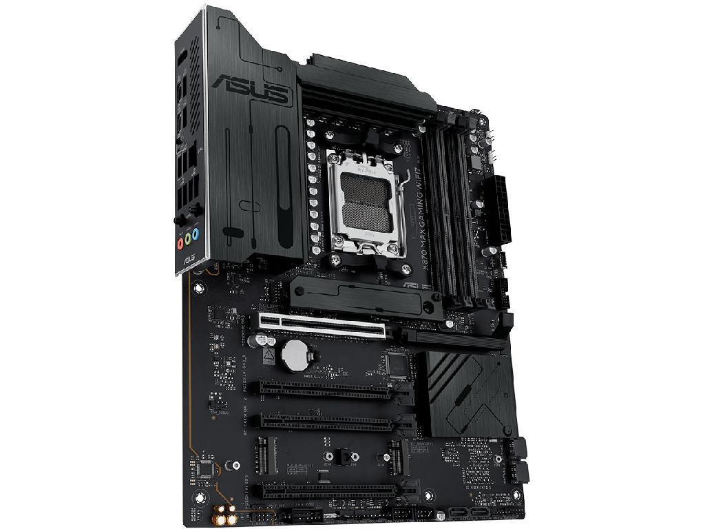 ASUS X870 MAX GAMING WIFI7 AMD X870, AM5, Dual DDR5 800 8000 Mhz Pcie 50 X16 HDMI2XUSB4 USB Typec Display Output Sata Pcie Raid M2 Pcie 50 X4 Socket 2XM2 Pcie 40 X4 Sb 8CH WIFI7 Placa D - миниатюра 4