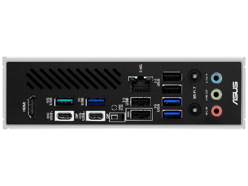 ASUS X870 MAX GAMING WIFI7 AMD X870, AM5, Dual DDR5 800 8000 Mhz Pcie 50 X16 HDMI2XUSB4 USB Typec Display Output Sata Pcie Raid M2 Pcie 50 X4 Socket 2XM2 Pcie 40 X4 Sb 8CH WIFI7 Placa D - миниатюра 8