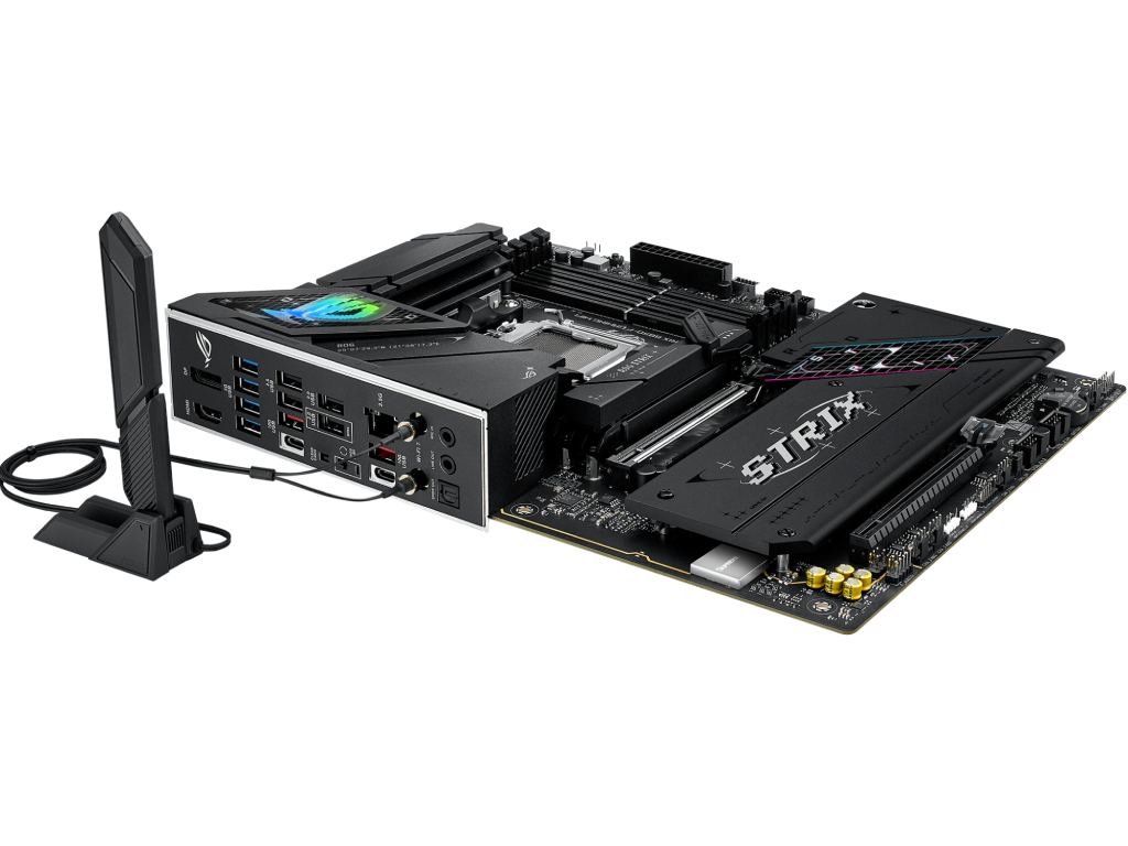 ASUS ROG STRIX B850-F GAMING WIFI AMD B850, AM5, Dual DDR5 8000+MHz, 2xPCIe 5.0 x16 slot, HDMI/DisplayPort, USB Type-C, SATA PCIe RAID, 2xM.2 PCIe 5.0 x4, M.2 PCIe 4.0 x4, Wi-Fi 7 802.11be BT 5,4, 2.5Gb Ethernet, Aura (placa de baza/материнская плата) - миниатюра 3