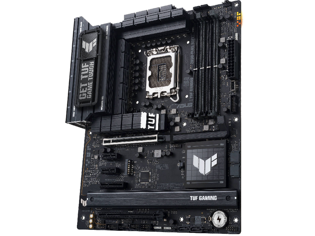 ASUS TUF GAMING Z890-PLUS WIFI Intel Z890, LGA1851, Dual DDR5 9066+ MHz, PCIe 5.0 x16, PCIe 4.0 x16, DP/HDMI/Thunderbolt4 video/USB Type-C video, PCIe RAID,SATA RAID, M.2 PCIe 5.0 x4, 3xM.2 slots PCIe 4.0 x4, SB 8-Ch., Wi-Fi 7 802.11be BT5.4, 2.5Gb Ether - миниатюра 4