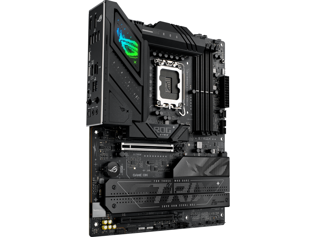 ASUS ROG STRIX B860-F GAMING WIFI Intel B860, LGA1851, Dual DDR5 9066+ MHz, PCIe 5.0 x16, PCIe 4.0 x16, DP/HDMI/Thunderbolt4 video/USB Type-C video, Intel SATA RAID, M.2 PCIe 5.0 x4, 3xM.2 slots PCIe 4.0 x4, SB 8-Ch., Wi-Fi 7 802.11be BT5.4, 2.5Gb Ether - миниатюра 2