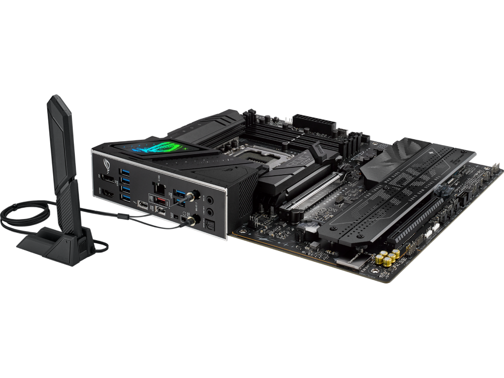 ASUS ROG STRIX B860-F GAMING WIFI Intel B860, LGA1851, Dual DDR5 9066+ MHz, PCIe 5.0 x16, PCIe 4.0 x16, DP/HDMI/Thunderbolt4 video/USB Type-C video, Intel SATA RAID, M.2 PCIe 5.0 x4, 3xM.2 slots PCIe 4.0 x4, SB 8-Ch., Wi-Fi 7 802.11be BT5.4, 2.5Gb Ether - миниатюра 4