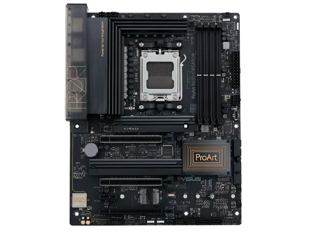 MB AM5 Asus ProArt B650-CREATOR ATX Factor de forma a placii de baza ATX Socket AM5 Chipset AMD B650 Tip Memorie DDR5 SDRAM Capacitate max. Totala RAM 192GB Sloturi memorie 4x DIMM Frecven%3Fa memorie 5200 MHz - миниатюра 2