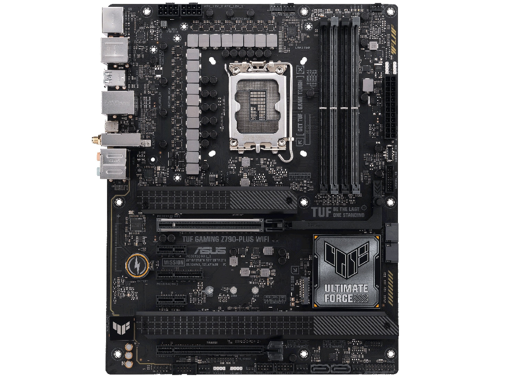 ASUS TUF GAMING Z790-PLUS WIFI, Socket 1700, 17Phases, Intel® Z790 (13/12th Gen CPU), CPU graphics, HDMI, DP, Dual 4xDDR5-7200, 2xPCIe x16 5.0, 4xSATA3, RAID, 4xM.2 4.0, 2xPCIe x1, 1xPCIe x4, Realtek S1220A, 2.5GbE LAN, WiFi6E/BT, 1xUSB-C 3.2Gen2x2, 4xUSB 3.2Gen2(A+C), 6xUSB3.2, Aura Sync RGB, ATX - миниатюра 6