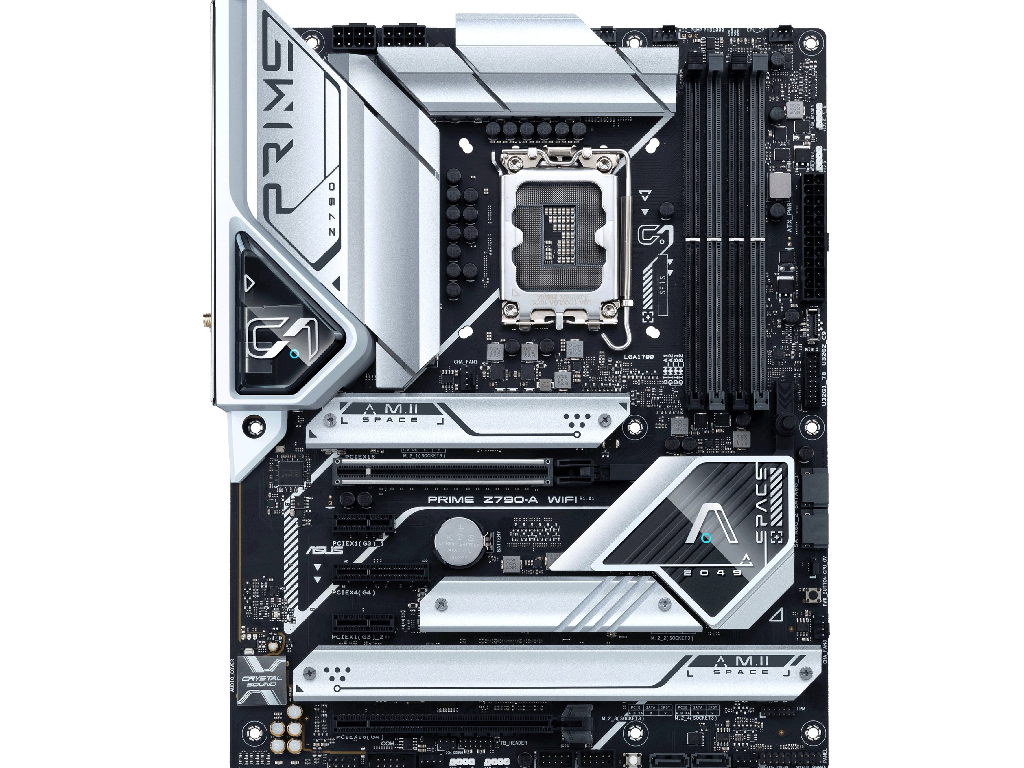 ASUS PRIME Z790-A WIFI, Socket 1700, 18Phases, Intel® Z790 (14/13/12th Gen CPU), CPU iGPU, HDMI, DP, Dual 4xDDR5-7200, 2xPCIe x16 5.0, 4xSATA3, RAID, 4xM.2 4.0, 1xPCIe X4, 1xPCIe X1, Realtek S1220A, 2.5GbE LAN, WiFi6/BT, 1xUSB-C 3.2 Gen2x2, 4xUSB 3.2Gen2(2A+2C), 6xUSB3.2, Aura Sync RGB, ATX - миниатюра 2