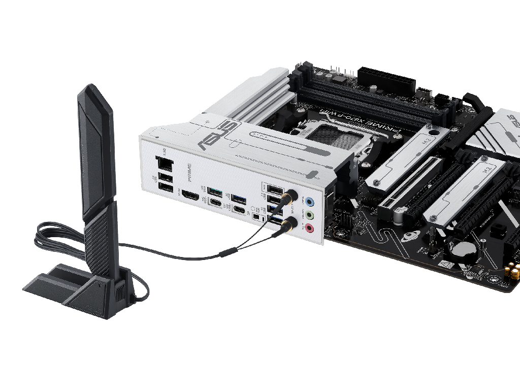 ASUS PRIME X870-P WIFI, Socket AM5, AMD X870, 17Phases, Dual 4xDDR5-8000, APU AMD graphics, HDMI, 4xPCIe 5.0 X16, 2xSATA3, RAID, 4xM.2 PCIe 5.0, Realtek 7.1 HDA, 2.5GbE LAN, WiFI7/BT, 2xUSB4, 2xUSB3.2 Gen2 (1C+1A), 5xUSB3.2, Aura Sync RGB 2.0, 5X Pro III, ATX - миниатюра 6