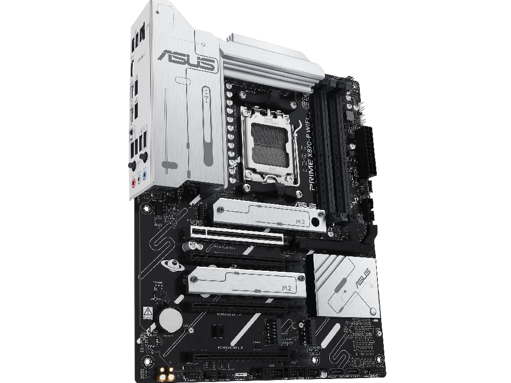 ASUS PRIME X870-P WIFI, Socket AM5, AMD X870, 17Phases, Dual 4xDDR5-8000, APU AMD graphics, HDMI, 4xPCIe 5.0 X16, 2xSATA3, RAID, 4xM.2 PCIe 5.0, Realtek 7.1 HDA, 2.5GbE LAN, WiFI7/BT, 2xUSB4, 2xUSB3.2 Gen2 (1C+1A), 5xUSB3.2, Aura Sync RGB 2.0, 5X Pro III, ATX - миниатюра 3