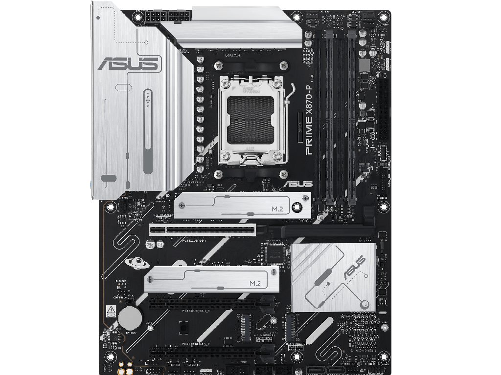 MB AM5 Asus PRIME X870-P ATX Factor de forma a placii de baza ATX Socket AM5 Chipset AMD X870 Tip Memorie DDR5 SDRAM Capacitate max. Totala RAM 192GB Sloturi memorie 4x DIMM - миниатюра 2