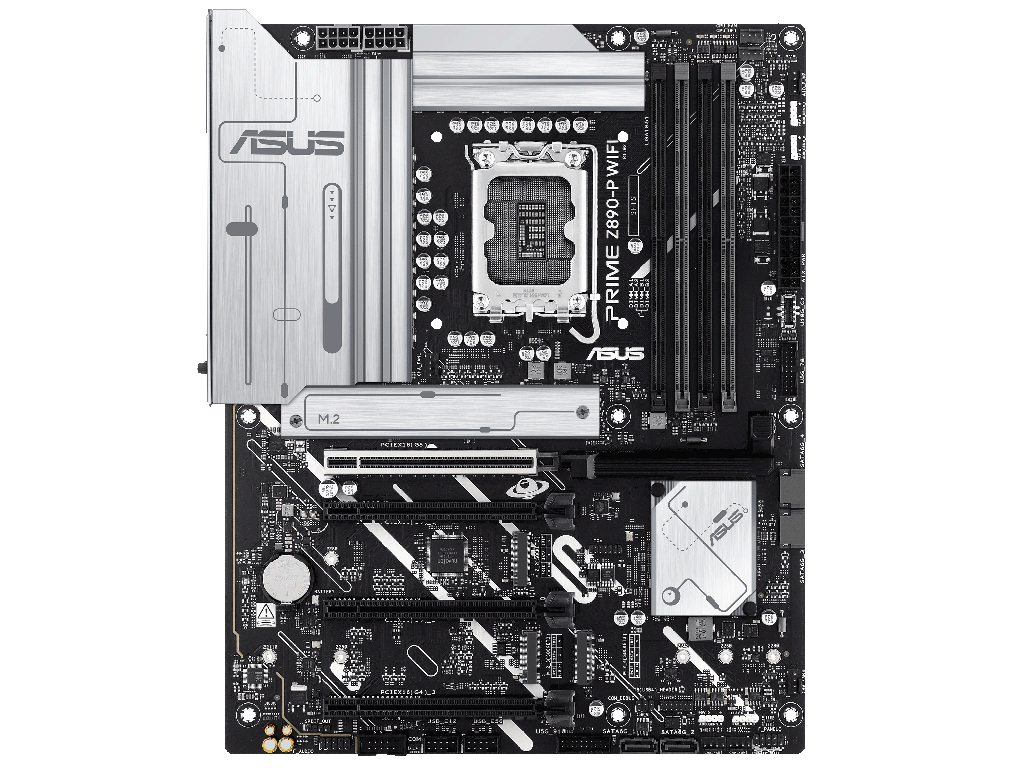 ASUS PRIME Z890-P WIFI, Socket 1851, 18Phases, Intel® Z890 (Ultra 2 Series CPU), CPU graphics, HDMI, DP, Dual 4xDDR5-8666, 4xPCIe X16 5.0, 4xSATA3, RAID, 4xM.2 5.0, 1xPCIe X1, Realtek 7.1 HDA, 2.5GbE LAN, WiFi7/BT, 1xTB4(USB-C), 2xUSB3.2Gen2(A+C), 6xUSB3.2, RGB Aura Sync, ATX - миниатюра 2