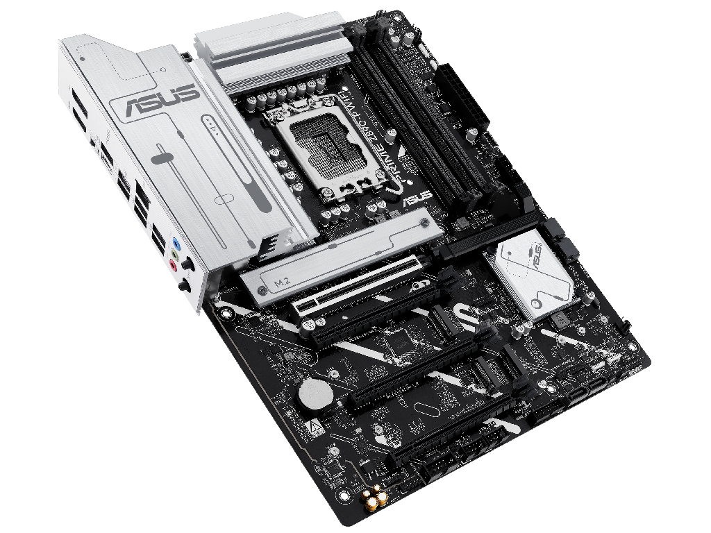 ASUS PRIME Z890-P WIFI, Socket 1851, 18Phases, Intel® Z890 (Ultra 2 Series CPU), CPU graphics, HDMI, DP, Dual 4xDDR5-8666, 4xPCIe X16 5.0, 4xSATA3, RAID, 4xM.2 5.0, 1xPCIe X1, Realtek 7.1 HDA, 2.5GbE LAN, WiFi7/BT, 1xTB4(USB-C), 2xUSB3.2Gen2(A+C), 6xUSB3.2, RGB Aura Sync, ATX - миниатюра 5