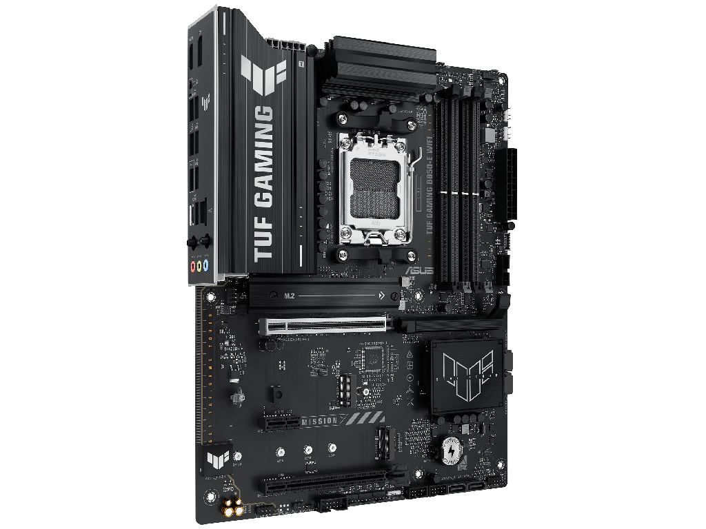 ASUS TUF GAMING B850-E WIFI AMD B850, AM5, Dual DDR5 8000+MHz, PCIe 5.0 x16 slot, HDMI/DisplayPort, USB Type-C, SATA PCIe RAID, M.2 PCIe 5.0 x4 Socket, 2xM.2 PCIe 4.0 x4, Wi-Fi 6E 802.11ax, 2.5Gb Ethernet, Aura (placa de baza/материнская плата) - миниатюра 3