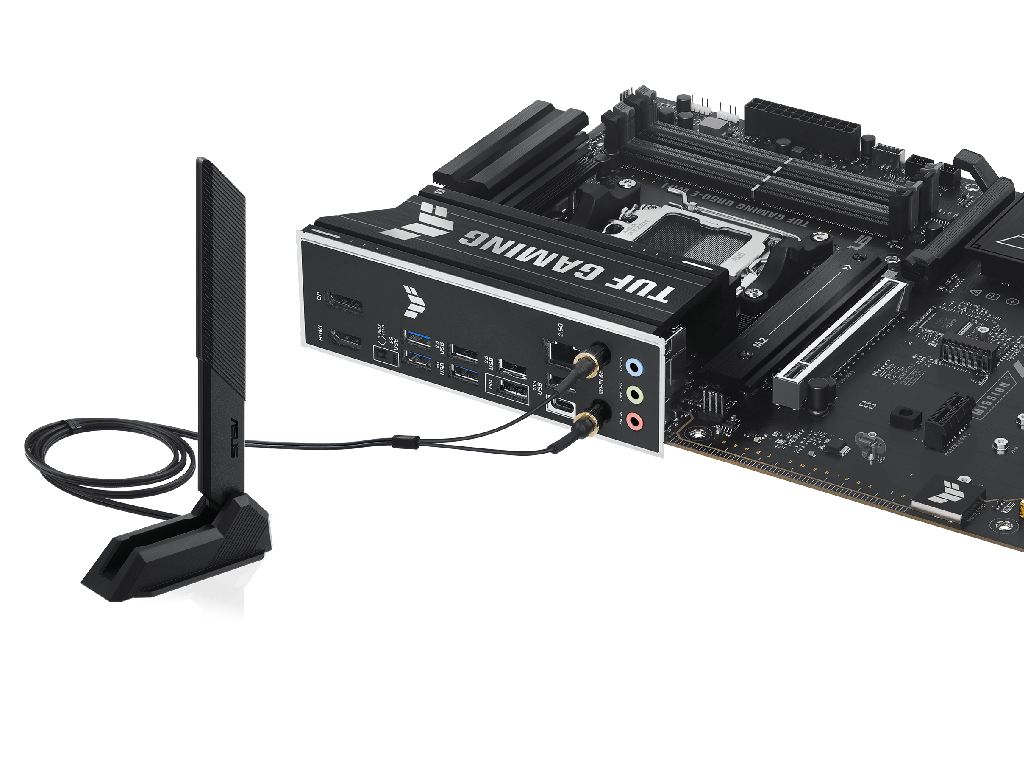 ASUS TUF GAMING B850-E WIFI AMD B850, AM5, Dual DDR5 8000+MHz, PCIe 5.0 x16 slot, HDMI/DisplayPort, USB Type-C, SATA PCIe RAID, M.2 PCIe 5.0 x4 Socket, 2xM.2 PCIe 4.0 x4, Wi-Fi 6E 802.11ax, 2.5Gb Ethernet, Aura (placa de baza/материнская плата) - миниатюра 7