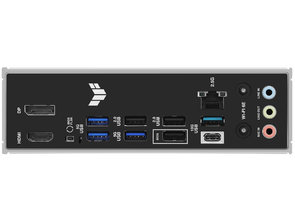 ASUS TUF GAMING B850-E WIFI AMD B850, AM5, Dual DDR5 8000+MHz, PCIe 5.0 x16 slot, HDMI/DisplayPort, USB Type-C, SATA PCIe RAID, M.2 PCIe 5.0 x4 Socket, 2xM.2 PCIe 4.0 x4, Wi-Fi 6E 802.11ax, 2.5Gb Ethernet, Aura (placa de baza/материнская плата) - миниатюра 6