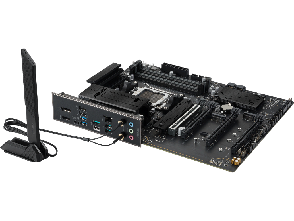 MB AM5 Asus B850 MAX GAMING WIFI ATX Factor de forma a placii de baza ATX Socket AM5 Chipset AMD B850 Tip Memorie DDR5 SDRAM Capacitate max. Totala RAM 256GB Sloturi memorie 4x DIMM - миниатюра 6