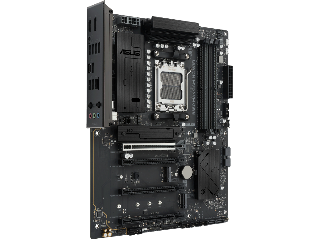 MB AM5 Asus B850 MAX GAMING WIFI ATX Factor de forma a placii de baza ATX Socket AM5 Chipset AMD B850 Tip Memorie DDR5 SDRAM Capacitate max. Totala RAM 256GB Sloturi memorie 4x DIMM - миниатюра 3