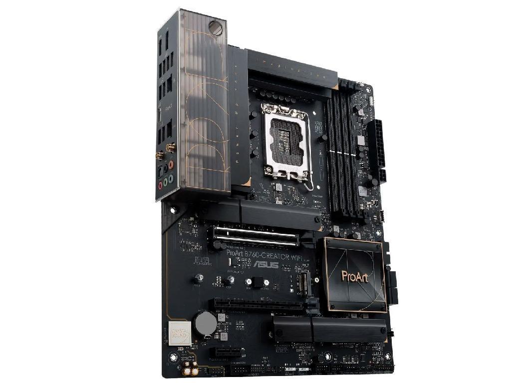 MB S1700 Asus ProArt B760-CREATOR WIFI ATX Factor de forma a placii de baza ATX Socket LGA1700 Chipset Intel B760 Tip Memorie DDR5 SDRAM Capacitate max. Totala RAM 192GB Sloturi memorie 4x DIMM - миниатюра 5