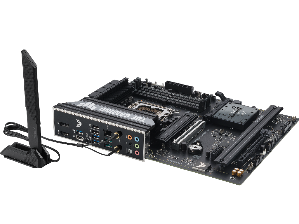 ASUS TUF GAMING B860-PLUS WIFI Intel B860, LGA1851, Dual DDR5 8666+ MHz, PCIe 5.0 x16, PCIe 4.0 x16, DP/HDMI/Thunderbolt4 video/USB Type-C video, Intel SATA RAID, M.2 PCIe 5.0 x4, 3xM.2 slots PCIe 4.0 x4, SB 8-Ch., Wi-Fi 7 802.11be BT5.4, 2.5Gb Ether - миниатюра 7