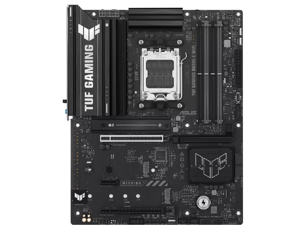 ASUS TUF GAMING B650E-E WIFI AMD B650, AM5, Dual DDR5 8000+MHz, PCI-E 5.0 x16, HDMI/DisplayPort, USB Type-C, SATA PCIe RAID, M.2 PCIe 5.0 x4 Socket, M.2 PCIe 5.0 x4, SB 8-Ch., Wi-Fi 6E BT5.3, 2.5Gb Ethernet, Aura (placa de baza/материнская плата) - миниатюра 2