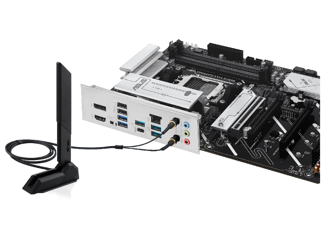 MB AM5 Asus B650E MAX GAMING WIFI ATX Factor de forma a placii de baza ATX Socket AM5 Chipset AMD B650 Tip Memorie DDR5 SDRAM Capacitate max. Totala RAM 256GB Sloturi memorie 4x DIMM - миниатюра 5