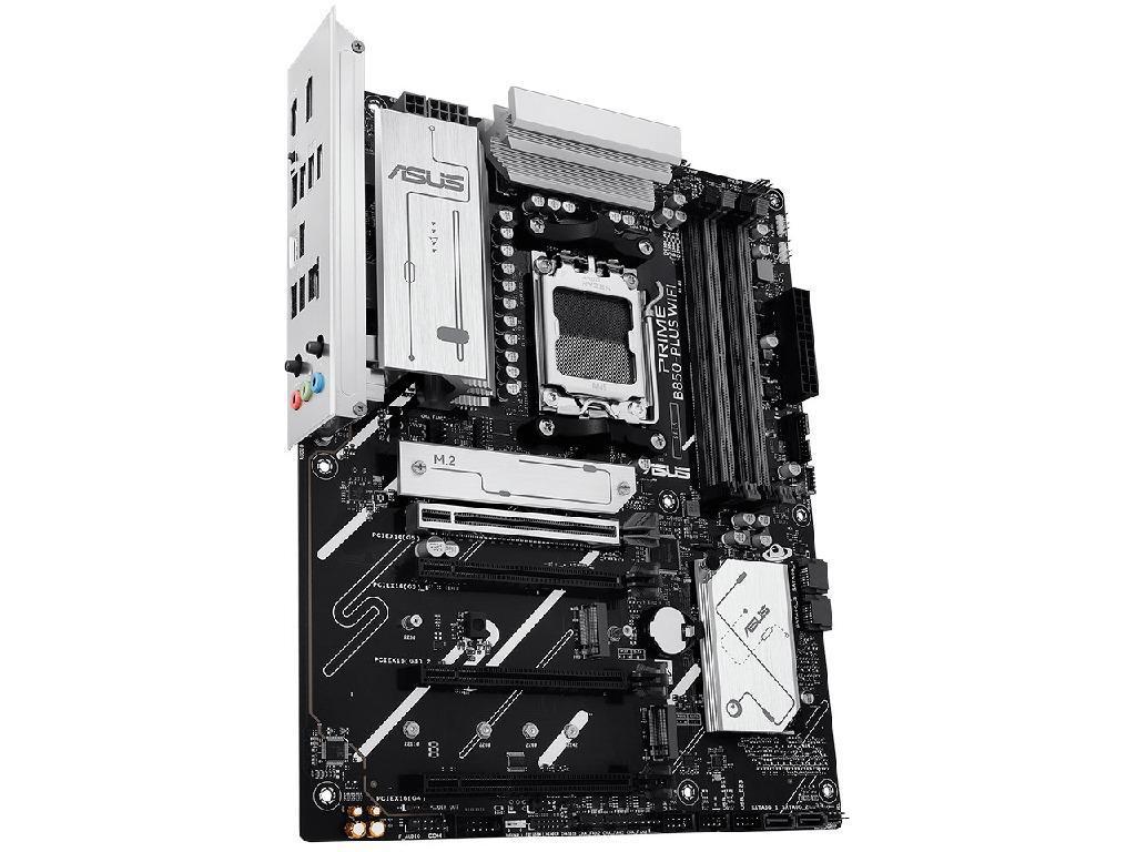ASUS PRIME B850-PLUS WIFI AMD B850, AM5, Dual DDR5 8000+MHz, PCIe 5.0 x16 slot, HDMI/DisplayPort, USB Type-C, SATA PCIe RAID, M.2 PCIe 5.0 x4 Socket, 2xM.2 PCIe 4.0 x4, Wi-Fi 6E BT5.4, 2.5Gb Ethernet, Aura (placa de baza/материнская плата) - миниатюра 4