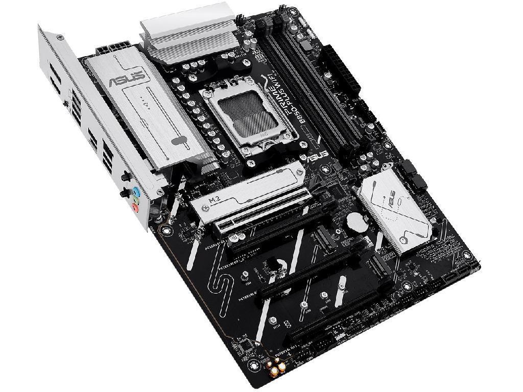ASUS PRIME B850-PLUS WIFI AMD B850, AM5, Dual DDR5 8000+MHz, PCIe 5.0 x16 slot, HDMI/DisplayPort, USB Type-C, SATA PCIe RAID, M.2 PCIe 5.0 x4 Socket, 2xM.2 PCIe 4.0 x4, Wi-Fi 6E BT5.4, 2.5Gb Ethernet, Aura (placa de baza/материнская плата) - миниатюра 5