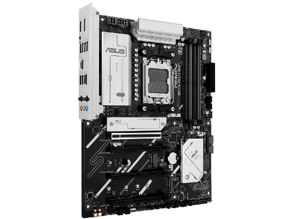 ASUS PRIME B850-PLUS WIFI AMD B850, AM5, Dual DDR5 8000+MHz, PCIe 5.0 x16 slot, HDMI/DisplayPort, USB Type-C, SATA PCIe RAID, M.2 PCIe 5.0 x4 Socket, 2xM.2 PCIe 4.0 x4, Wi-Fi 6E BT5.4, 2.5Gb Ethernet, Aura (placa de baza/материнская плата) - миниатюра 3