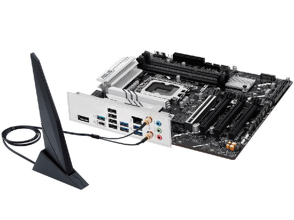 ASUS B860M MAX GAMING AX Intel B860, LGA1851, Dual DDR5 8666+ MHz, PCIe 5.0 x16, PCIe 4.0 x16, DP/USB Type-C video, Intel SATA RAID, M.2 PCIe 5.0 x4, 2xM.2 slots PCIe 4.0 x4, SB 8-Ch., Wi-Fi 6 BT5.4, 2.5Gb Ethernet - миниатюра 8