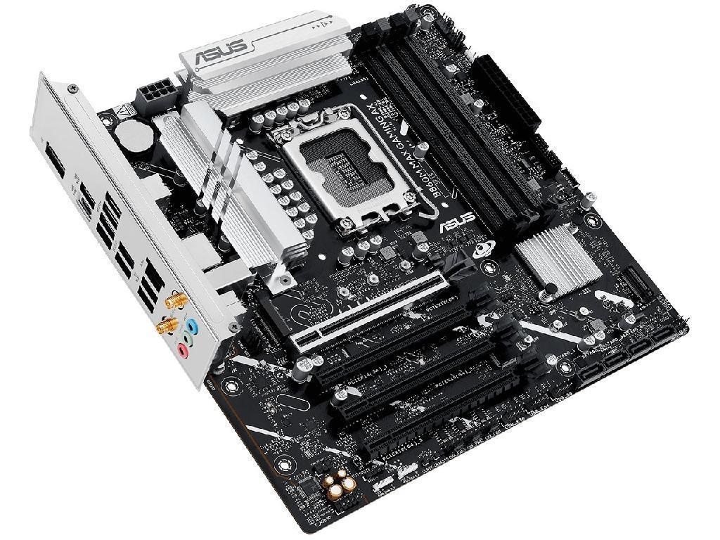ASUS B860M MAX GAMING AX Intel B860, LGA1851, Dual DDR5 8666+ MHz, PCIe 5.0 x16, PCIe 4.0 x16, DP/USB Type-C video, Intel SATA RAID, M.2 PCIe 5.0 x4, 2xM.2 slots PCIe 4.0 x4, SB 8-Ch., Wi-Fi 6 BT5.4, 2.5Gb Ethernet - миниатюра 6