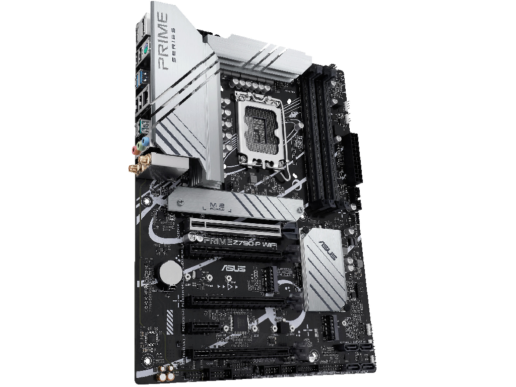 ASUS PRIME Z790-P WIFI, Socket 1700,15Phases, Intel® Z790 (13/12th Gen CPU), CPU iGPU, HDMI, DP, Dual 4xDDR5-7200, 4xPCIe x16 5.0, 4xSATA3, RAID, 3xM.2 4.0, 1xPCIe X1, Realtek Audio 7.1, 2.5GbE LAN, WiFi6/BT5.2, 1xUSB-C 3.2 Gen2x2, 2xUSB 3.2Gen2(A+C), 6xUSB3.2, 1xTB Header, Aura Sync RGB, ATX - миниатюра 4