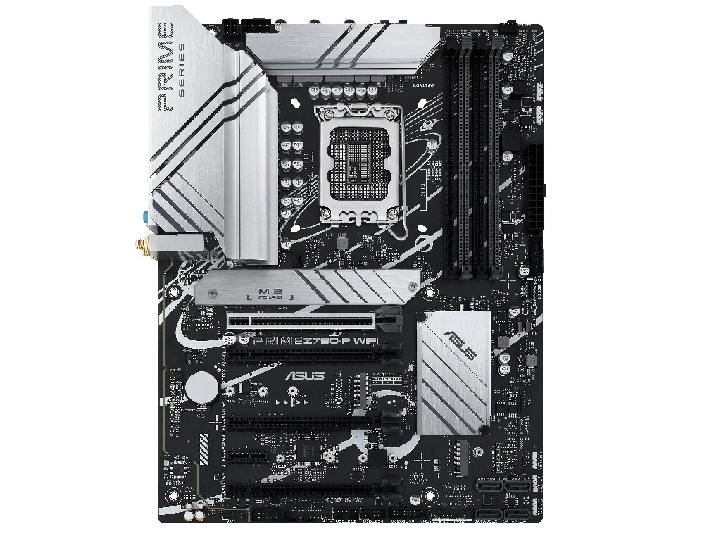 ASUS PRIME Z790-P WIFI, Socket 1700,15Phases, Intel® Z790 (13/12th Gen CPU), CPU iGPU, HDMI, DP, Dual 4xDDR5-7200, 4xPCIe x16 5.0, 4xSATA3, RAID, 3xM.2 4.0, 1xPCIe X1, Realtek Audio 7.1, 2.5GbE LAN, WiFi6/BT5.2, 1xUSB-C 3.2 Gen2x2, 2xUSB 3.2Gen2(A+C), 6xUSB3.2, 1xTB Header, Aura Sync RGB, ATX - миниатюра 2