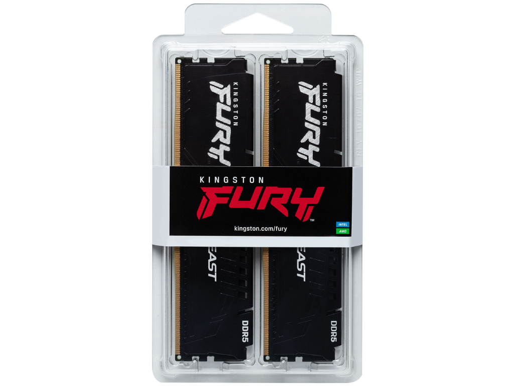 64GB DDR5-6000MHz Kingston FURY Beast (Kit of 2x32GB) (KF560C30BBEK2-64), CL30-36-36, 1.4V, AMD EXPO 1.0/Intel XMP 3.0, Black Capacitatea Memoriei (Total) 64GB Tip Memorie DDR5 SDRAM Frecven%3Fa memorie 6000 MHz Viteza de memorie nominala PC5-48000 Laten%3Fa CAS CL30 Tensiune RAM 1.4V - миниатюра 4