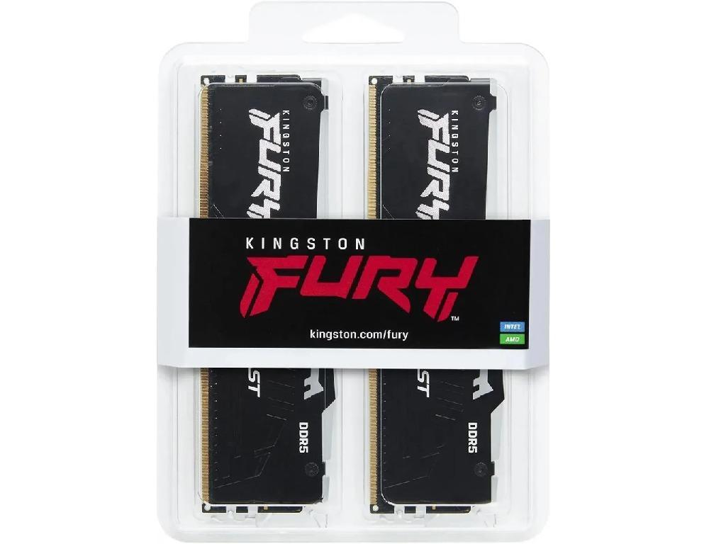 64GB DDR5-6000MHz Kingston FURY Beast RGB (Kit of 2x32GB) (KF560C36BBEAK2-64), CL36-38-38, 1.35V, AMD EXPO 1.0/Intel XMP 3.0, Black Capacitatea Memoriei (Total) 64GB Tip Memorie DDR5 SDRAM Frecven%3Fa memorie 6000 MHz Viteza de memorie nominala PC5-48000 Laten%3Fa CAS CL36 Tensiune RAM 1.35V - миниатюра 3