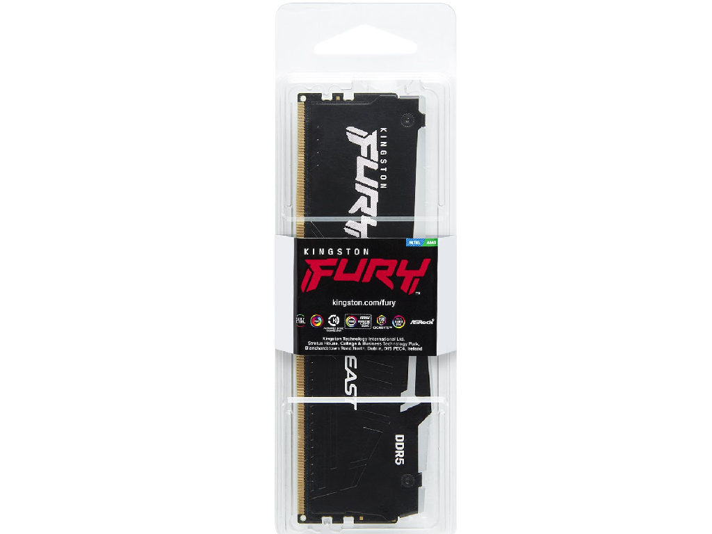 64GB DDR5-5600MHz Kingston FURY Beast RGB (KF556C36BBEA-64), CL36-38-38, 1.25V, AMD EXPO 1.0/Intel XMP 3.0, Black Capacitatea Memoriei (Total) 64GB Tip Memorie DDR5 SDRAM Frecventa memorie 5600 MHz Latenta CAS CL36 Tensiune RAM 1.25V - миниатюра 3