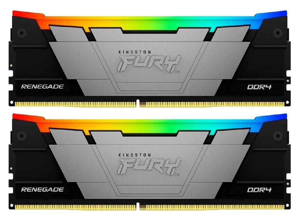 64GB DDR4-3200MHz Kingston FURY Renegade RGB (Kit of 2x32GB) (KF432C16RB2AK2/64), CL16-19-19, 1.35V Capacitatea Memoriei (Total) 64GB Tip Memorie DDR4 SDRAM Frecven%3Fa memorie 3200 MHz Viteza de memorie nominala PC4-25600 Laten%3Fa CAS CL16 Tensiune RAM 1.35V