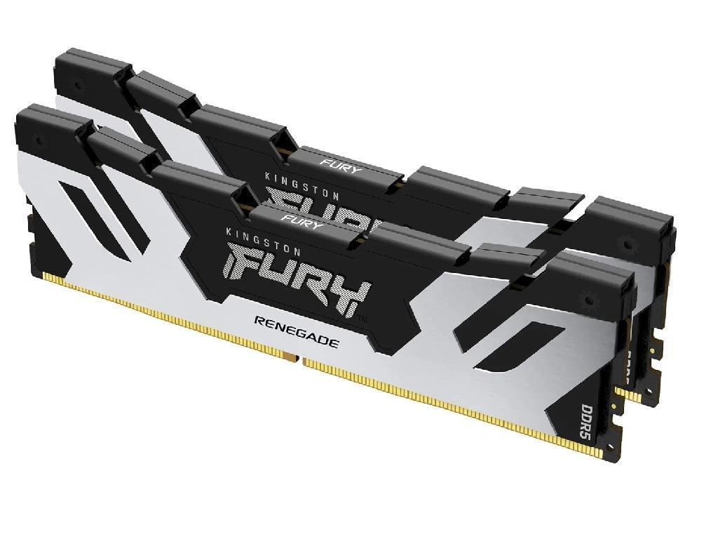 32GB DDR5-7600MHz Kingston FURY Renegade (Kit of 2x16GB) (KF576C38RSK2-32), CL38-46-46, 1.45V, Black/SilverCapacitatea Memoriei (Total) 32 GB Tip Memorie DDR5 SDRAM Frecven%3Fa memorie 7600 MHz Laten%3Fa CAS CL38 Tensiune RAM 1.45V - миниатюра 2