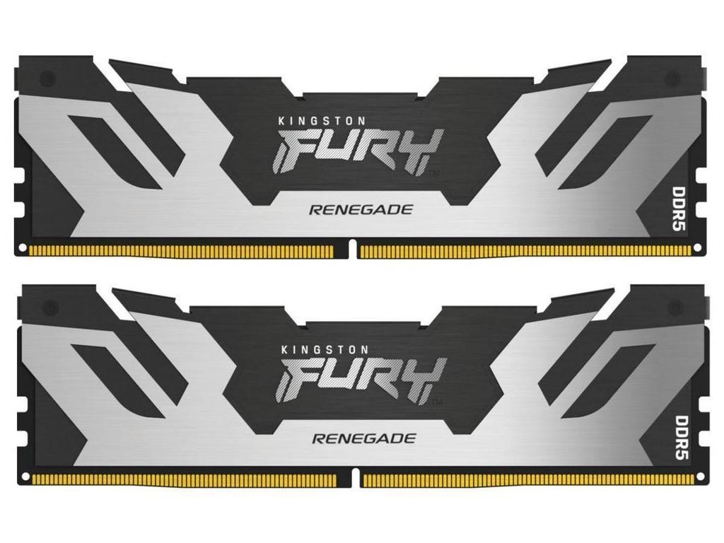 32GB DDR5-7200MHz Kingston FURY Renegade (Kit of 2x16GB) (KF572C38RSK2-32), CL38-44, 1.45V, Silver Capacitatea Memoriei (Total) 32 GB Tip Memorie DDR5 SDRAM Frecven%3Fa memorie 7200 MHz Laten%3Fa CAS CL38 Tensiune RAM 1.45V