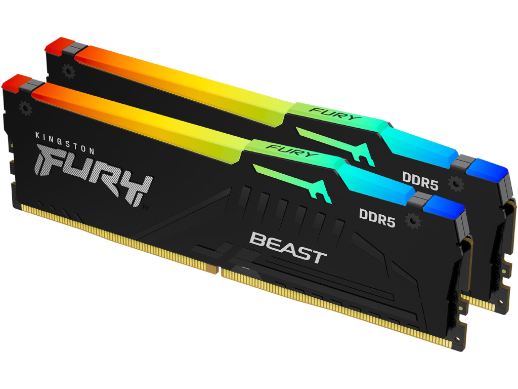 32GB DDR5-6800MHz Kingston FURY Beast RGB (Kit of 2x16GB) (KF568C34BBEAK2-32), CL34-45-45, 1.4V, AMD EXPO 1.0/Intel XMP 3.0, Black Capacitatea Memoriei (Total) 32GB Tip Memorie DDR5 SDRAM Frecventa memorie 6800 MHz Viteza de memorie nominala PC5-48000 Latenta CAS CL34 Tensiune RAM 1.4V